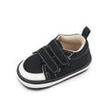 thumbnail image 1 of Eashery Baby Girls Boys Canvas Sneakers Canvas High-Top Ankle Sneakers for First Walkers Baby Boys Girls Sneaker Toddler Shoes Girl (Black,4.5), 1 of 5