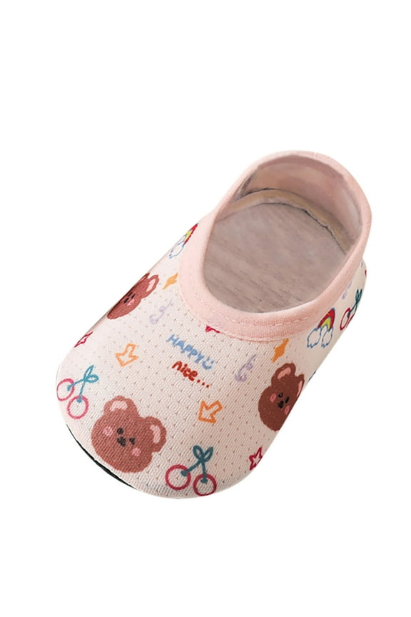 Baby Girls Boys Shoes Non-Slip Rubber Sole Toddler First Walker Shoes Non-Slip First Walkers Toddler Shoes Girl (Pink,6)