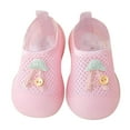 thumbnail image 1 of Eashery Baby Shoes Boy Girl Sneakers Baby Girls Boys Canvas Shoes Soft Sole Casual Sneakers First Walkers White Baby Shoes (Pink,22), 1 of 3