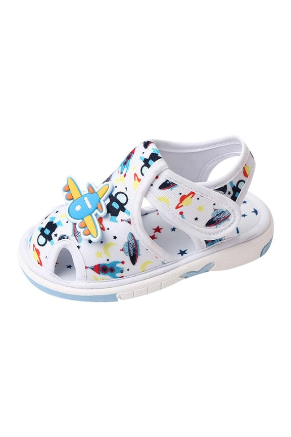Baby Shoes Boys Girls Sneakers Baby Girls Boys Canvas Shoes Soft Sole Breathable Mesh Walking Shoes Toddler Girls Sandals (White,5.5)