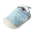 thumbnail image 1 of Eashery Baby Shoes Boys Girls Sneakers Canvas High-Top Ankle Sneakers for First Walkers Soft Soled Walking Shoes Baby Shoes (Blue,4.5), 1 of 5