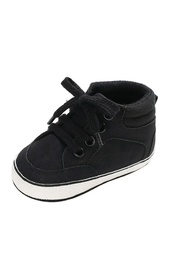 Baby Sneakers Girls Boys Breathable Walking Sock Shoes Baby Boys Girls Sneaker Wide Toddler Shoes (Black,4)