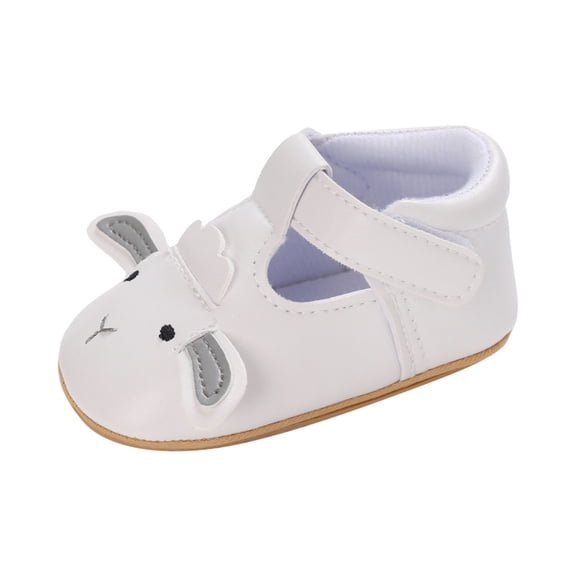 Eashery Baby Socks Shoes Lightweight Non-Slip Sneakers First Walkers Baby Girls Boys Canvas Shoes White Toddler Sandals (White,4)