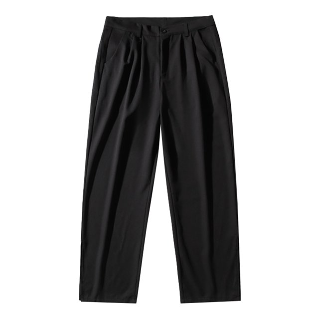 Eashery Baggy Cargo Pants Men Flat Front Slim Straight Pant Elastic