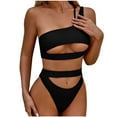 thumbnail image 1 of Eashery Bikinis for Women 2 Piece 2-Piece Swimsuit Women Bikini Black Large, 1 of 4