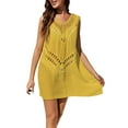 thumbnail image 1 of Eashery Women Beach Bathing Suit Loose Oversized Swimsuit Yellow XL, 1 of 5