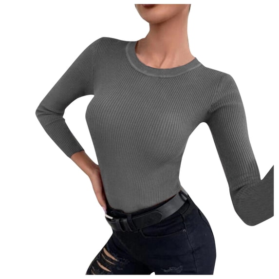 Eashery Blouse for Women Casual Chiffon V Neck 3 4 Sleeve Blouse Tops Hooded Pullover Sweatshirts Womens Workout Tops (Grey,Large)