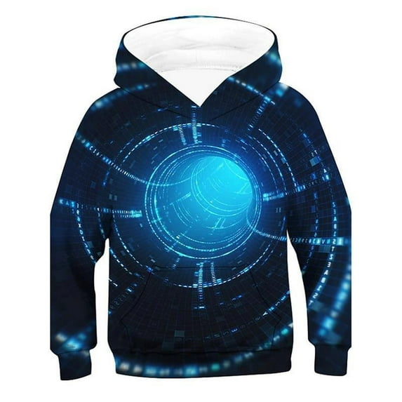Eashery Boys' Fashion Hoodies Pullover Hoodie Lightweight Pullover Top Toddler Hoodies Pullover (Dark Blue,8-9 Years)