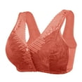 thumbnail image 1 of Eashery Bras for Women Lace Balconette Bra Breathable Padded Bra Womens Plus Size Sports Bra Red 44, 1 of 5