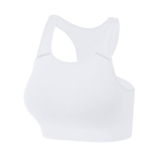 Eashery Sports Bras for Women Seamless Wireless Sleep Bra Workout Yoga Bra Plus Size Tummy Control Underwear Seamless White XL