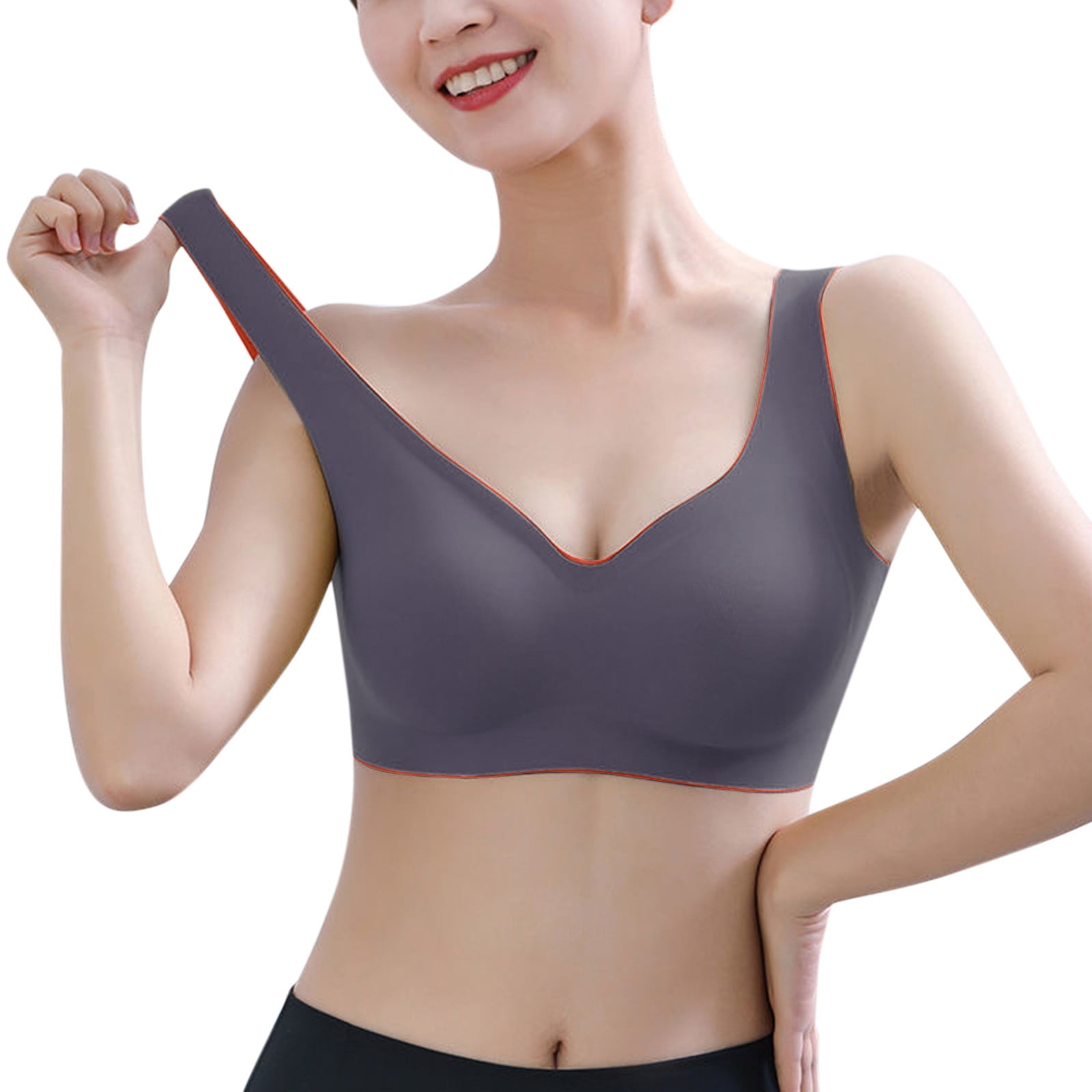 Eashery Sports Bras for Women Women's Ego Boost Add-A-Size Push Up Bra  Black X-Large