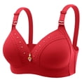 thumbnail image 1 of Eashery Bras for Women Plus Size Underwear Bra Womens Bra Comfortable Red A, 1 of 3