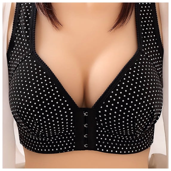 Eashery Bras for Women Solid Backless Bra Womens Bra Black 40