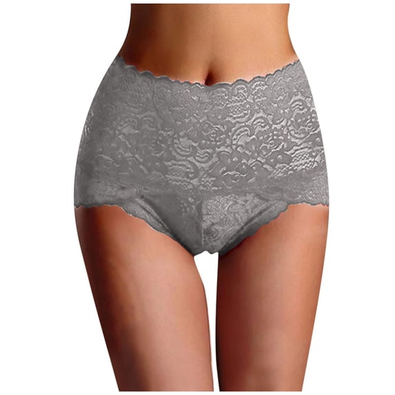 Eashery Brifes Woman Panties Cotton Underwear Breathable Women'S Underwear Cotton Briefs Silver XL