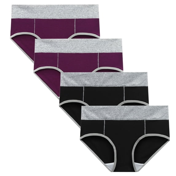 Eashery Brifes Woman Panties High Cut Underwear Comfy Briefs Multicolor 3XL