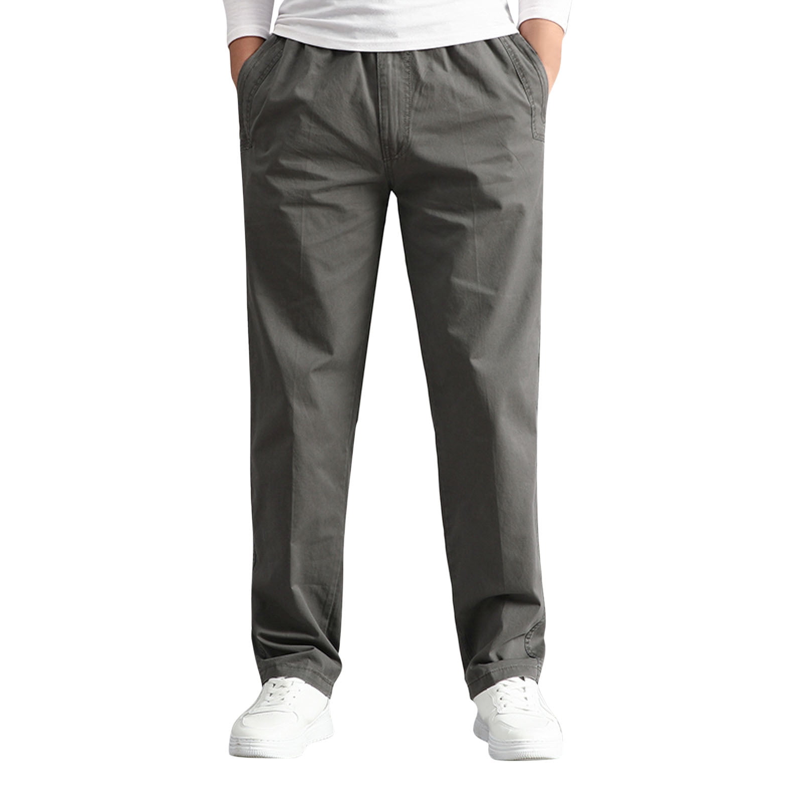 Eashery Cargo Jeans for Men Cotton Cargo Work Pants Cotton Relaxed Fit ...