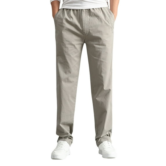 Eashery Cargo Jeans for Men Relaxed Fit Cargo Pants With Stretch Outdoor Straight Type Fitness Pants Pants for Men (Grey,XXL)