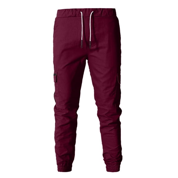 Eashery Cargo Pants Trousers Relaxed Fit Cargo Pants With Stretch Casual Joggers Pants Linen Pants Men (,L)