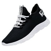 EASHERY Casual Shoes For Men Men's Minimalist Trail Runner Black 7.5