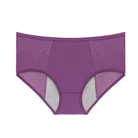 Eashery Cute Underwear Womens Cotton Underwear Super High Waisted Briefs Full Coverage Panties Purple 5X-Large