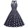thumbnail image 1 of Eashery Dresses For Women 2022 Casual Womens 2023 Short Sleeve Split V Neck Ruffle Chiffon Elegant Mini Short Skirt Dresses Navy XL, 1 of 3
