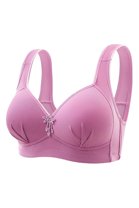 Girls Bras Women's SmoothTec ComfortFlex Fit Wirefree Bra Purple D