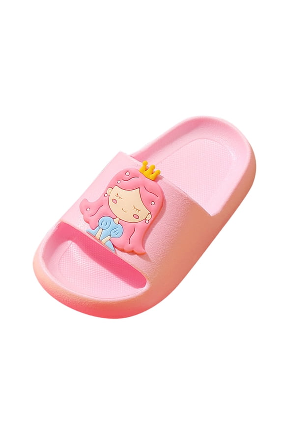 Girls Slide Sandals Non-Slip Toddler Shoes Pink 30