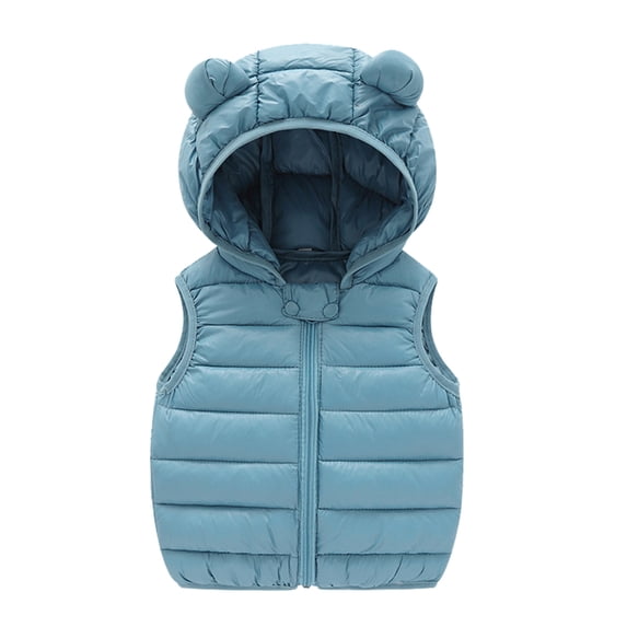 Eashery Girls and Toddlers' Lightweight Jacket Full Zip Hooded Rain Jacket Long Sleeve Cotton Pullover Toddler Girls Jackets (Blue,5-6 Years)