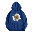 thumbnail image 1 of Eashery Hoodies for Women Hoodies for Women Oversized Hooded Sweatshirts Fall Fashion Clothes Trendy Outfits Sweatshirts for Teen Girls (Blue,L), 1 of 3