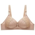 thumbnail image 1 of Eashery Juniors' Lightly Lined Underwire T-Shirt Bra Push Up Bra Khaki 105C, 1 of 3