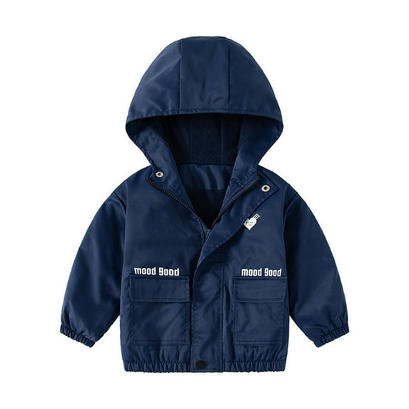 Eashery Kid's Winter Coat Water Resistant Puffer Coat Padded Puffer Jacket Baby Boys Girls Top Toddler Jacket (Navy,4-5 Years)