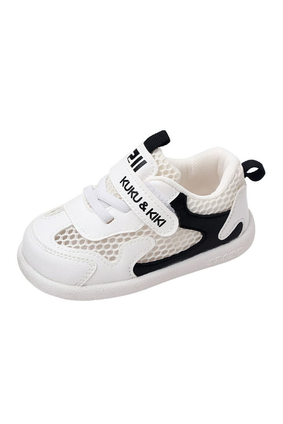 Kids Shoes Mesh Party Sole Comfortable White Baby Shoes Black 6
