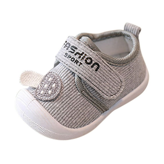 Eashery Kids Sneakers Sports Socks Comfortable White Baby Shoes Grey 5