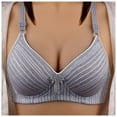 thumbnail image 1 of Eashery Lace Bras For Women Women's Plus Size Add 43 and a Half Cup Push Up Underwire Convertible Lace Bras Grey 90B, 1 of 4