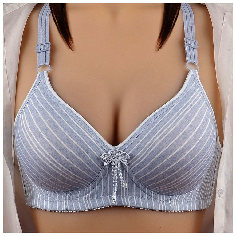 Eashery Lace Bras For Women Women's Plus Size Add 53 and a Half Cup Push Up  Underwire Convertible Lace Bras Light Blue 90B