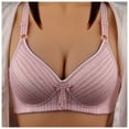 thumbnail image 1 of Eashery Womens Bras No Underwire Breathable Women Bra Womens Plus Size Sports Bra Pink 100B, 1 of 4