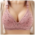 thumbnail image 1 of Eashery Lace Bras For Women Women's Plus Size Add 93 and a Half Cup Push Up Underwire Convertible Lace Bras Purple 38, 1 of 5