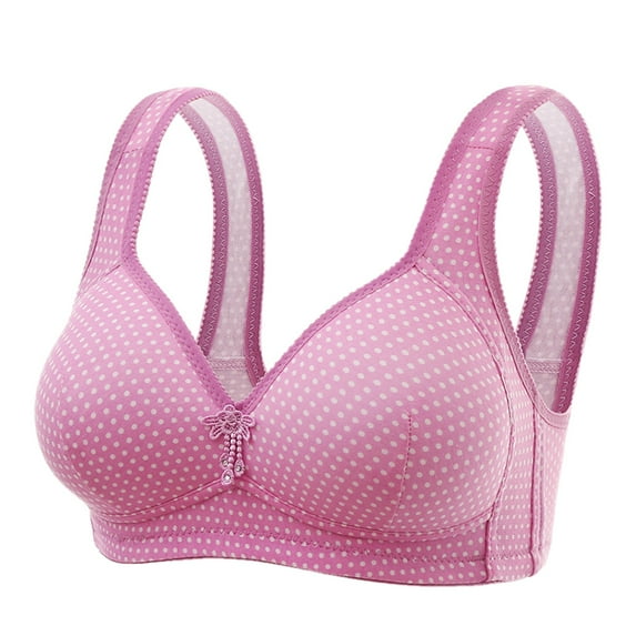 Eashery Ladies Bra Underwear Top Solid Underwear Bra Womens Bra Comfortable Purple 44