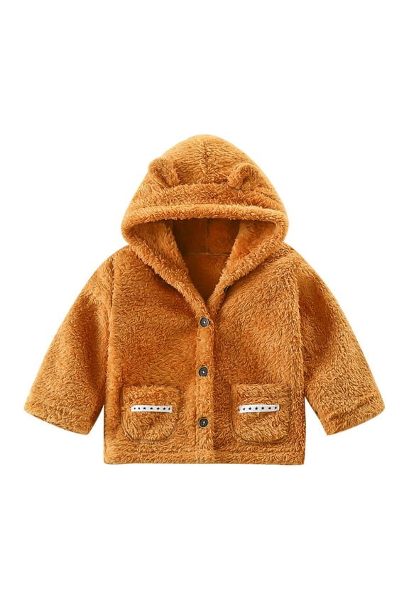 Lightweight Jacket for Boys Kids Little Big Boys Spring Autumn Denim Jacket Fall Winter Clothes Boys' Outerwear Jackets (Brown,18-24 Months)