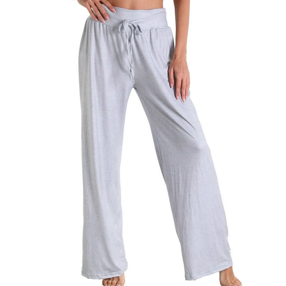 Eashery Linen Pants for Women Drawstring White Beach Pant Casual Cotton and Linen Sweatpants Women (Solid Color,White,XL)