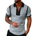 thumbnail image 1 of Eashery Man Casual Loose Creative Shirt Printed Zipper Mens Top Shirts Grey XL, 1 of 5