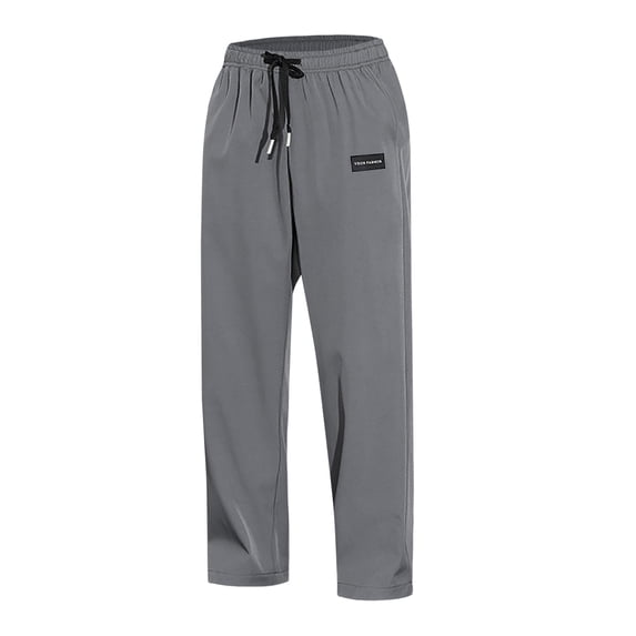 Eashery Men Pants Casual Relaxed Fit Cargo Pant Straight Fit Chino Pants Mens Hiking Pants (Grey,XL)