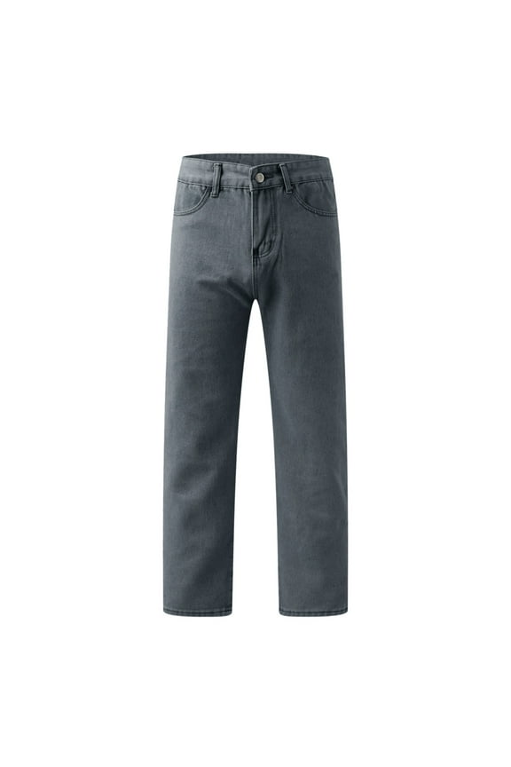 Men Pants For Hot Weather Mens Stretch Jeans Men's Straight Fit Jean Cut All Seasons Tech Pants Black Medium