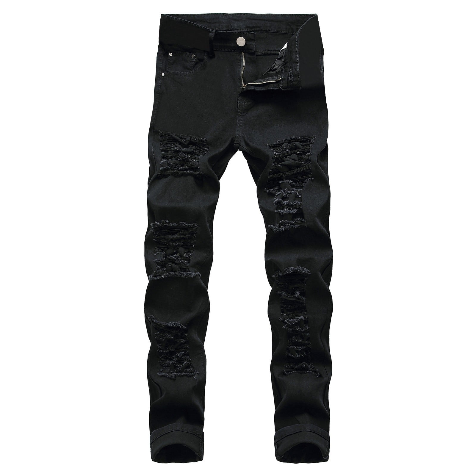 Eashery Men Pants Slim Fit Relaxed Straight Jeans Stretch Skinny Fit ...