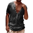 thumbnail image 1 of Eashery Mens Causal Button Down Shirts Button Down Collar Beach Shirts White Button Down Shirt Men Black L, 1 of 4