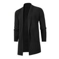 thumbnail image 1 of Eashery Mens Knit Cardigan Button Down Long Sleeve Classic Fit Casual Fashion Cardigans Men's Winter Casual Sweater Tops Cardigan Sweaters for Men ,Black M, 1 of 2