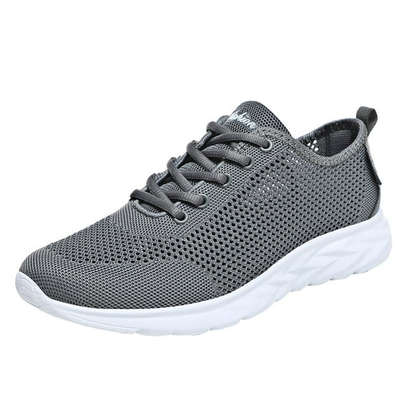 Eashery Mens Running Shoe Sneakers for Mens Casual Dress Shoes Fashion Sneakers Walking Shoes Grey 8
