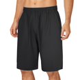thumbnail image 1 of Eashery Mens Shorts for Summer Comfortable Elastic Waist Mens Shorts with Pocket Black 3XL, 1 of 4