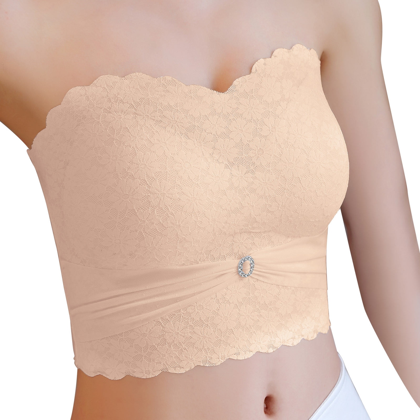 Women Strapless Lace Padded Tube Bra at Best Price In Bangladesh