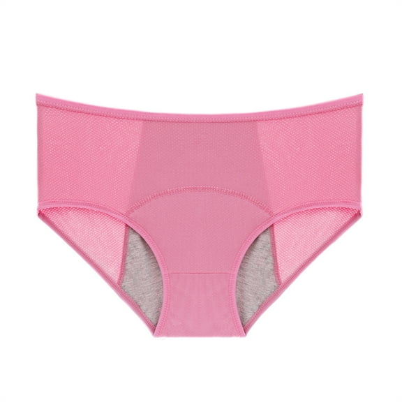 Eashery Pantis for Women Women's Cotton High Waisted Underwear Ladies Soft Breathable Panties Stretch Briefs Pink X-Large